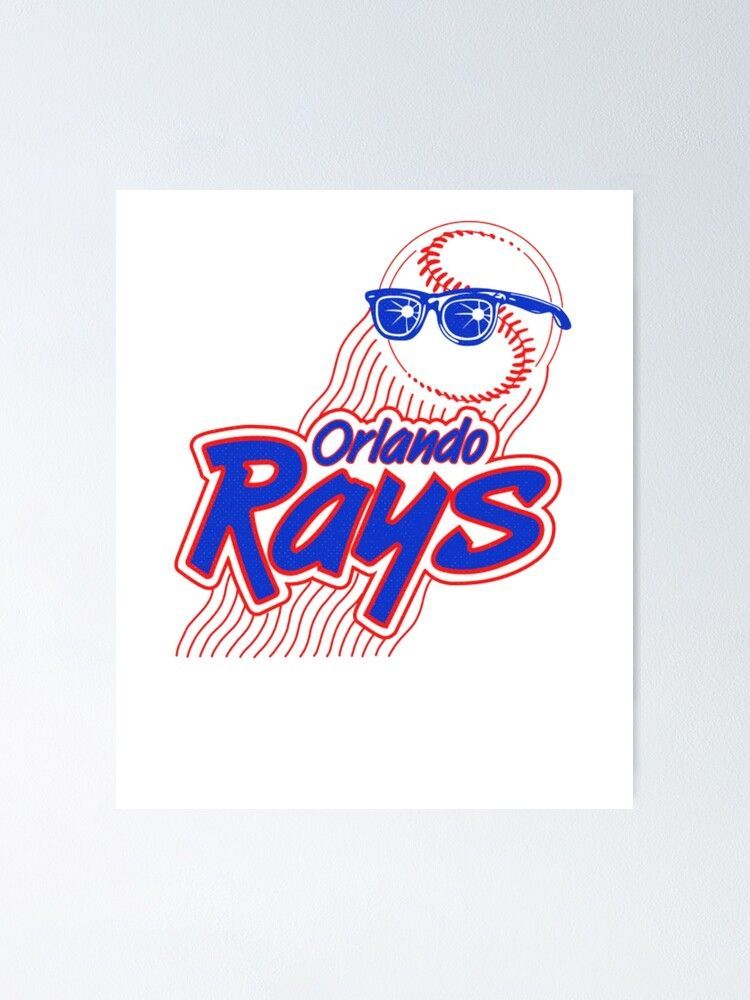 Orlando Rays Logo - Orlando Rays Minor League Baseball Vintage Logo Poster