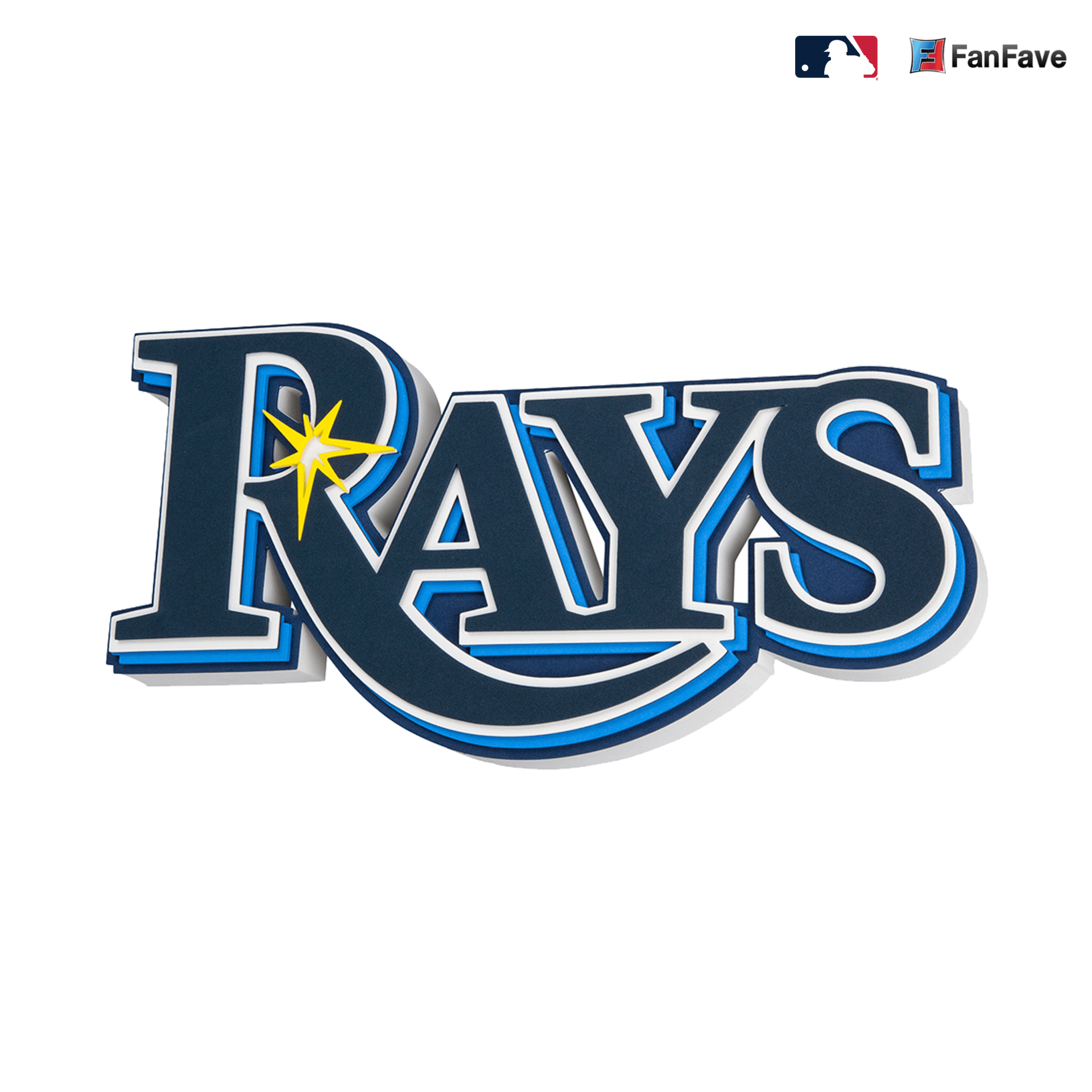 Tampa Rays Logo - Tampa Bay Rays EVA Foam 3D Wall Sign