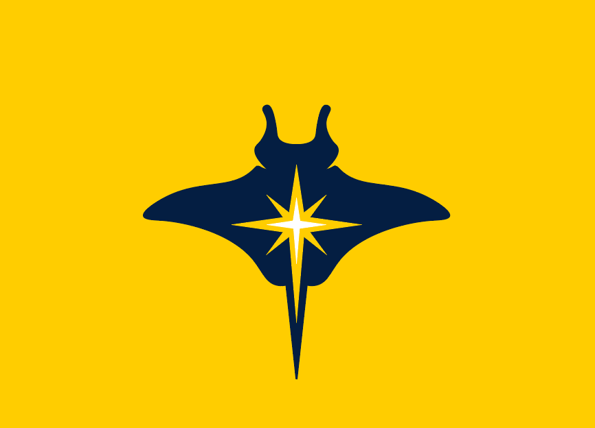 Tampa Rays Logo - Messing around with a tampa bay rays logo concept. They still have the  manta rays in the ballpark so thought they could have a logo with both the  animal 