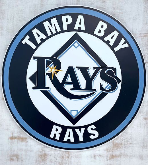 Tampa Rays Logo - Tampa Bay Rays Team Pride Sign | Custom Salty Signs