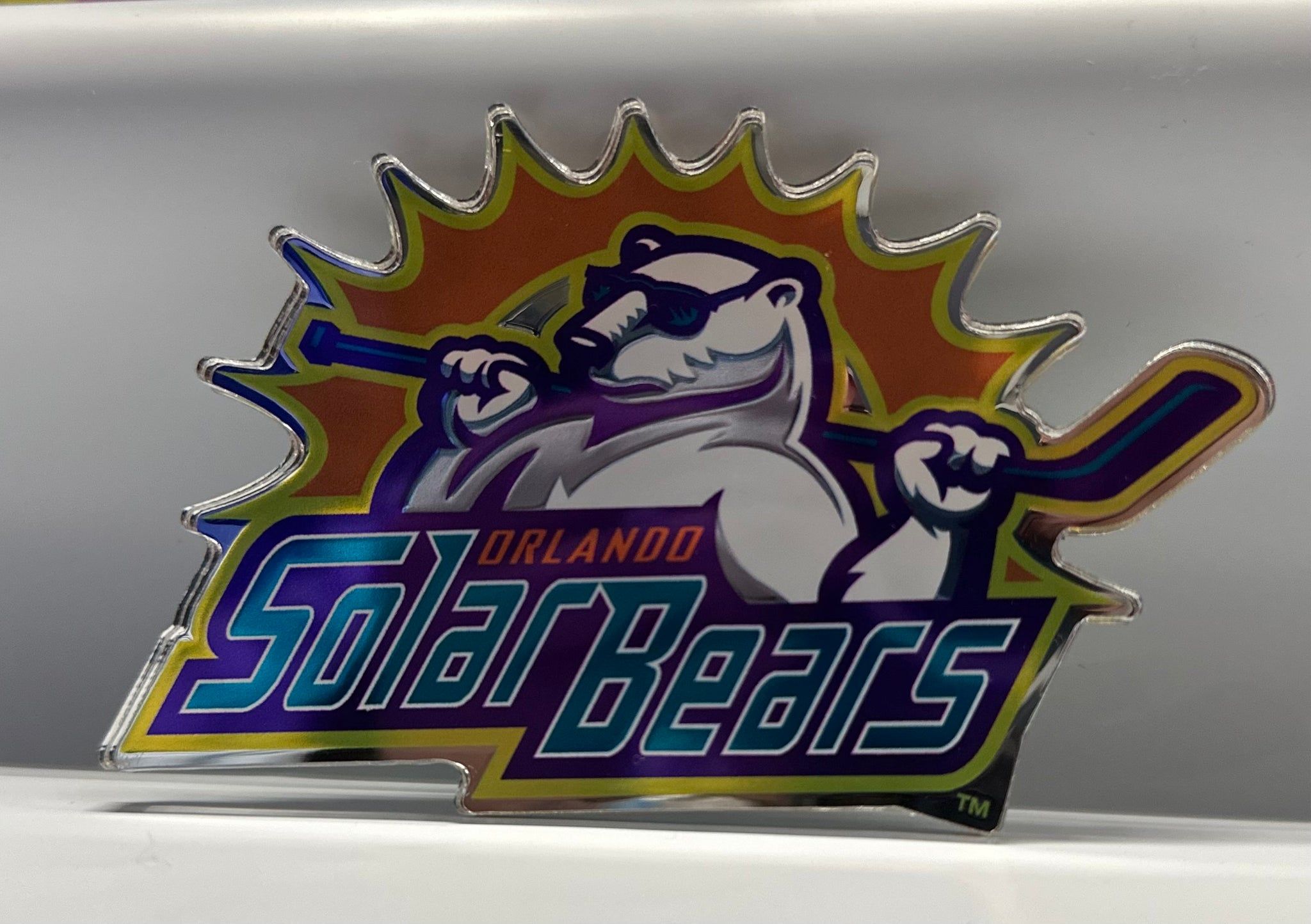 Orlando Solar Bears Logo - OSB Auto Emblem
