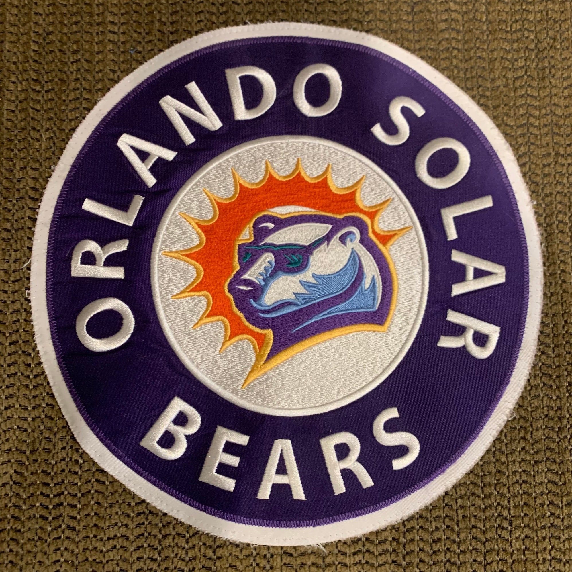 Orlando Solar Bears Logo - RARE* Orlando Solar Bears Jersey Crest 9.75