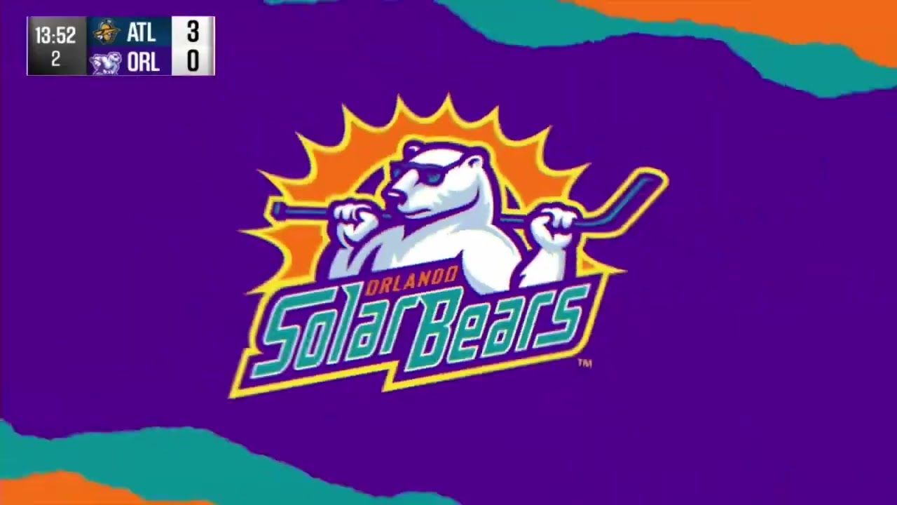 Orlando Solar Bears Logo - Atlanta Gladiators (3) @ Orlando Solar Bears (2) (1-29-2024)