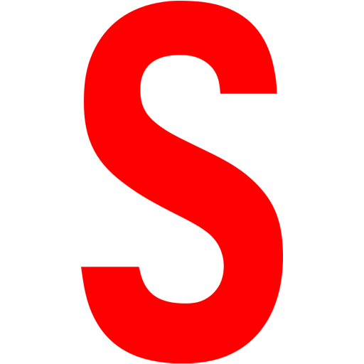 Large Red S Logo - Red letter s icon - Free red letter icons