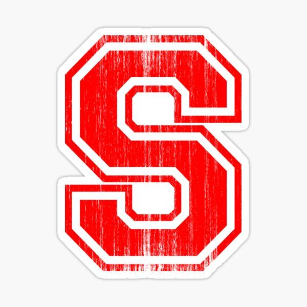 Large Red S Logo - Big Red Letter S Sticker