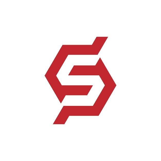 Large Red S Logo - A red s logo with a white background | Premium Vector
