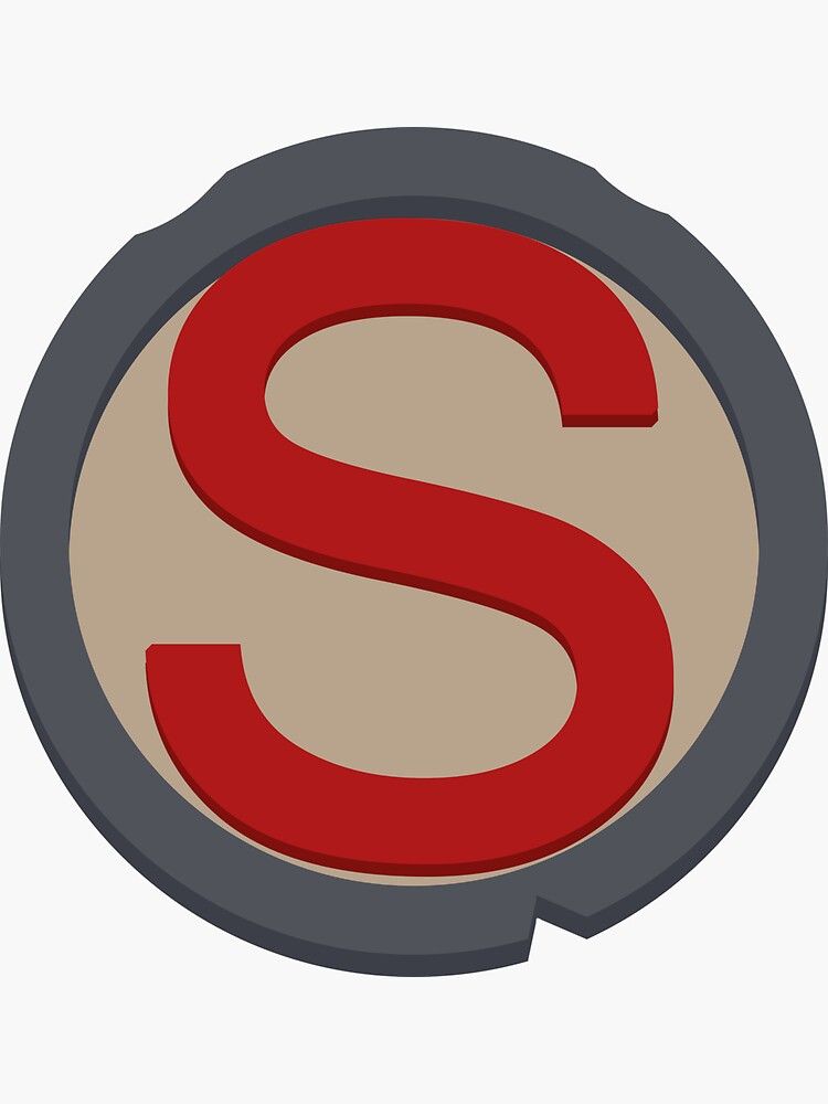 Large Red S Logo - The Iron Giant 