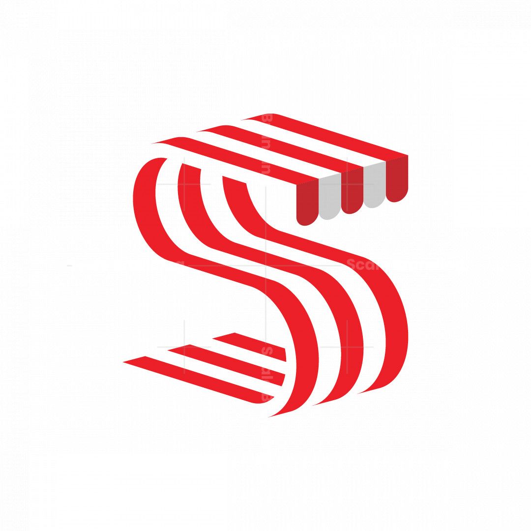 Large Red S Logo - Letter S Shop Logo | Scalebranding
