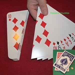 Split Red Triangle Logo - Jumbo Split Magic Card Trick Bicycle Deck or Red Back