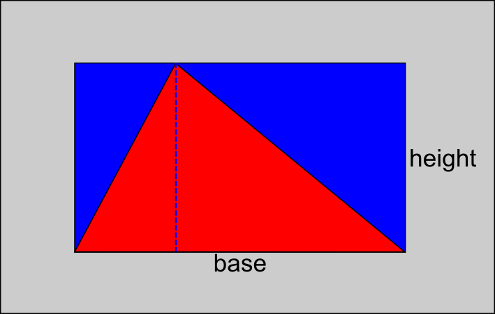 Split Red Triangle Logo - SHG to Area