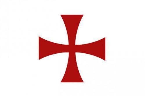 White and Red X Logo - The Knights Templar and Knights Hospitaller