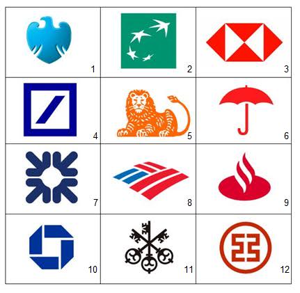 Banks Logo - Bank by logo (picture-quiz) - By pingpongking