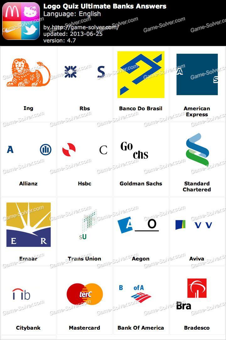 Bank Brand Logo - Logo Quiz Ultimate Banks Answers - Game Solver