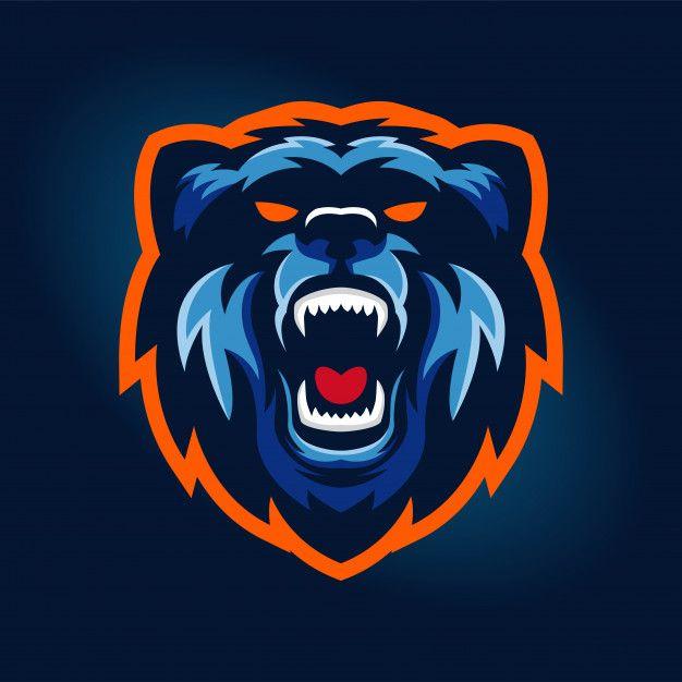 Animal Sports Logo - Bear sports logo concept Vector | Premium Download