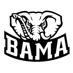Black and White Alabama Logo - Crafting with Meek: Alabama Logo SVG. SVGs. Alabama, Cricut, Vinyl