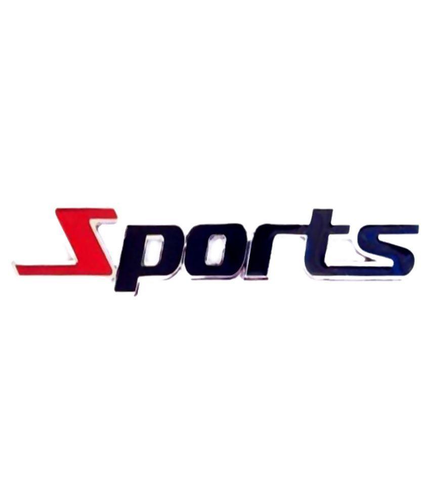 Sports Logo - Motopart Metal Sports Logo 3D Badge Sticker For Car & Bike: Buy