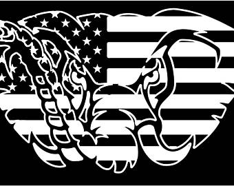 Black and White Alabama Logo - Alabama crimson tide decal | Etsy