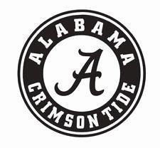 Black and White Alabama Logo - Alabama Crimson Tide Black NCAA Decals