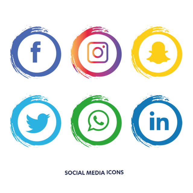 Facebook and Instagram Logo - Social Media Icon Set. Facebook, Instagram, Whatsapp, , Social