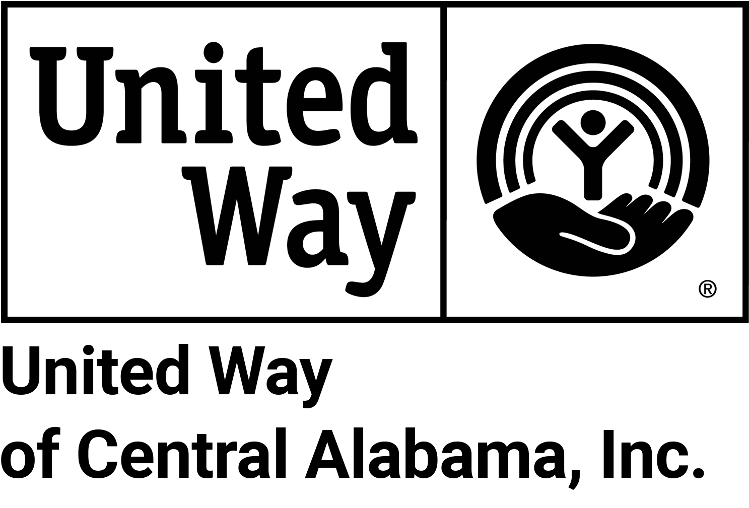 Black and White Alabama Logo - United Way Campaign Logos