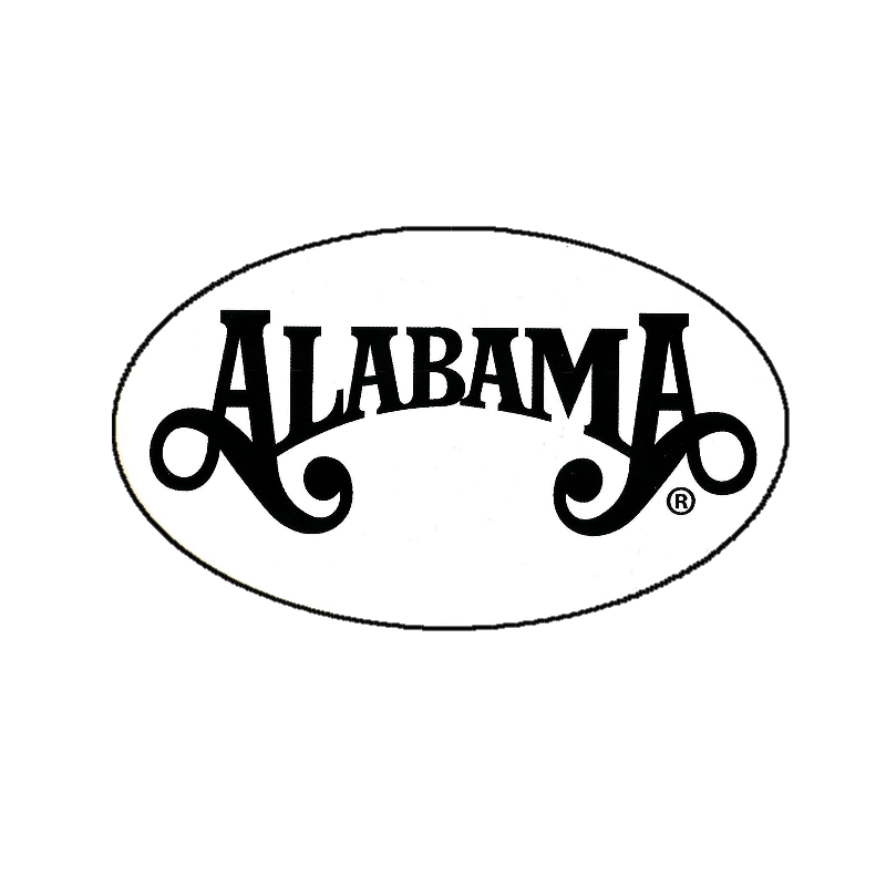 Black and White Alabama Logo - Alabama Oval Logo Sticker