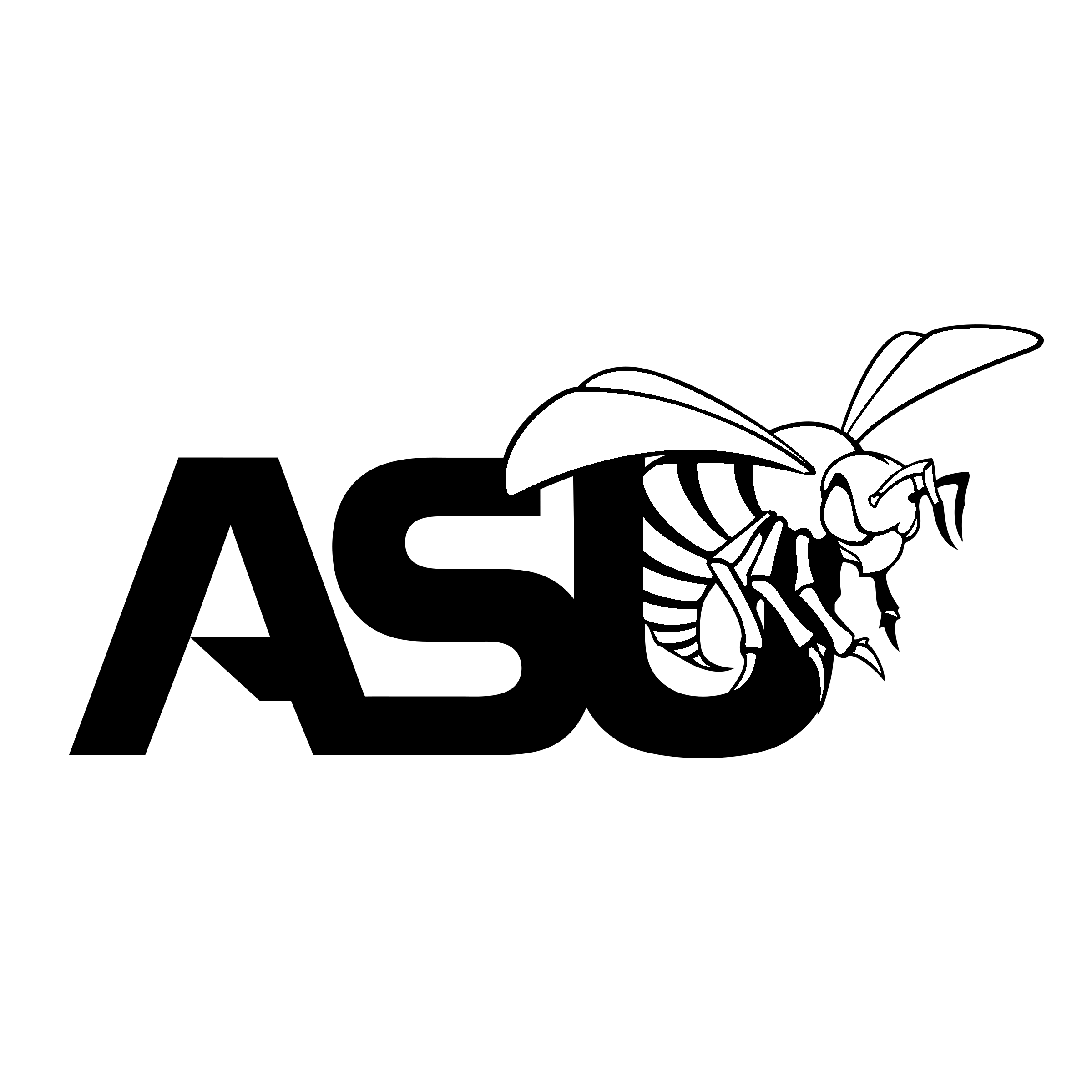 Black and White Alabama Logo - Alabama State Hornets Logo PNG Transparent & SVG Vector