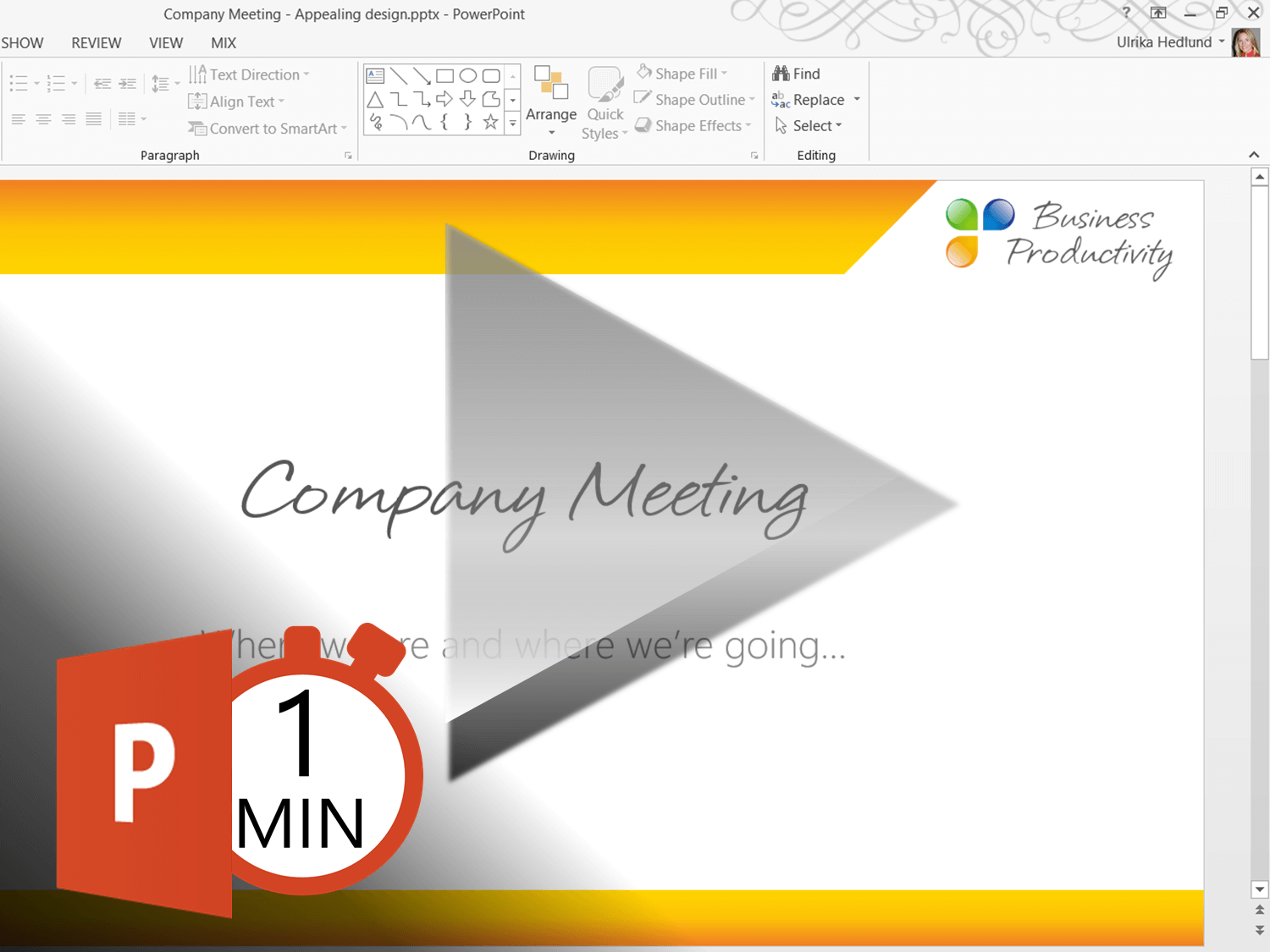 Google Slides Logo - How to add your logo to all slides in PowerPoint 2013? | Business ...