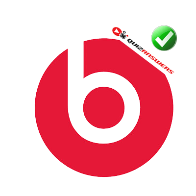 Red and White Circle Logo - Red b Logos