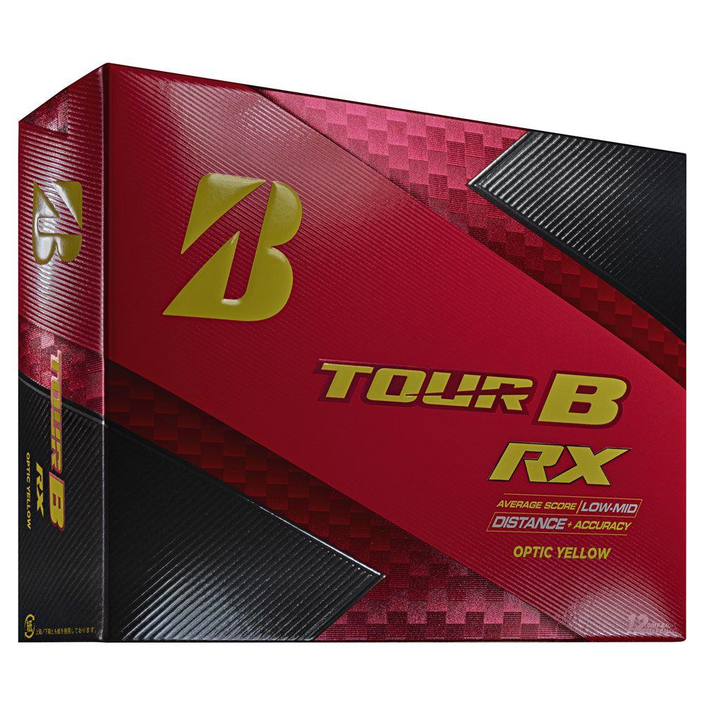 Yellow and Red B Logo - Bridgestone Tour B RX Yellow Golf Balls BRA870BSTRX