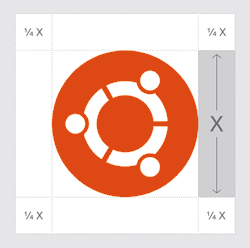 Red Orange White Logo - Ubuntu logo