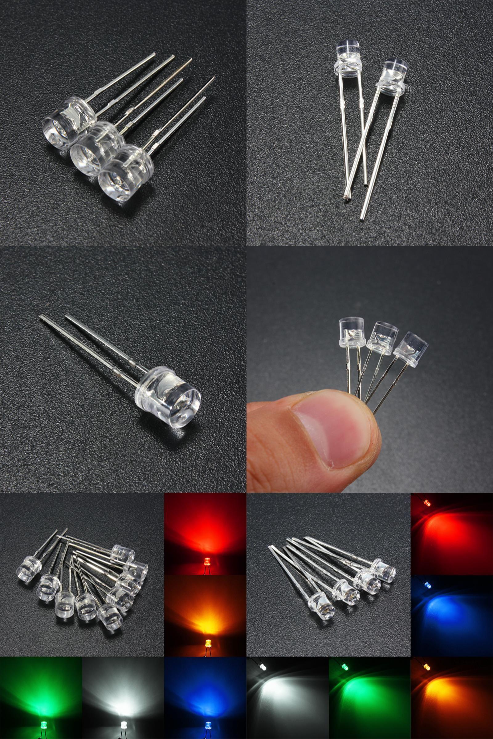 Yellow and Red B Logo - Visit to Buy] 10pcs 3mm/5mm Flat Top Water Clear LED Emitting Diodes ...