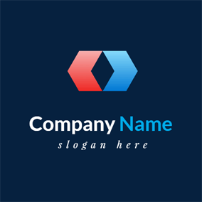 Red and Blue Banner Sports Company Logo - Free Business & Consulting Logo Designs | DesignEvo Logo Maker