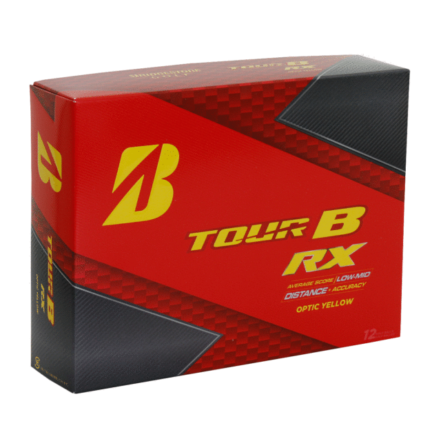 Yellow and Red B Logo - 12 X Bridgestone Tour B RX Yellow Model 2018 - Golf Balls - - 1 ...