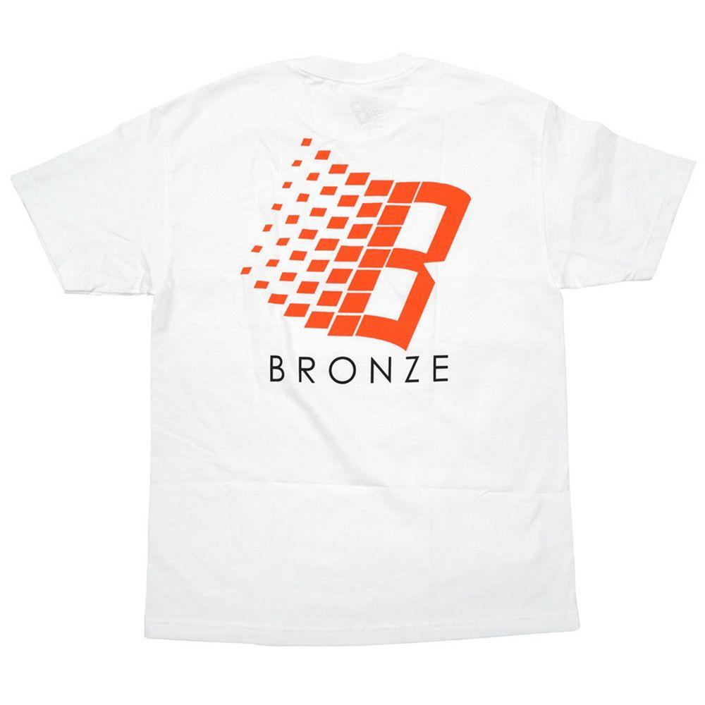 White with Orange B Logo - Bronze B Logo white/orange/yellow T shirt | Manchester's Premier ...