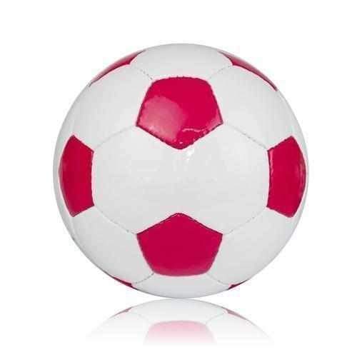 Red and White Ball Logo - Plain Red & White Football 30 Panel - Size 5