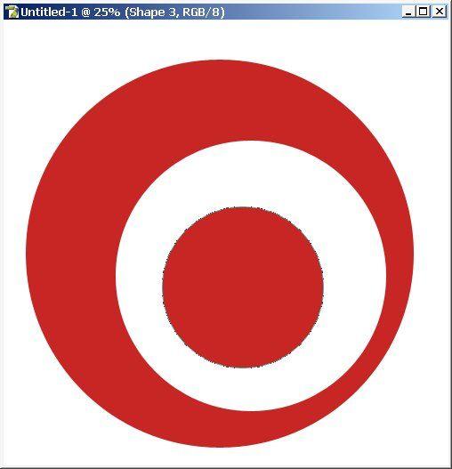 Red with White Circle Logo - Photoshop Basics Professional Logo Design Tutorial