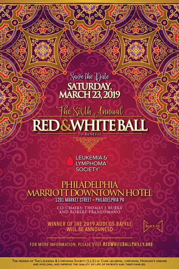 Red and White Ball Logo - The Red & White Ball. Leukemia & Lymphoma Society Eastern