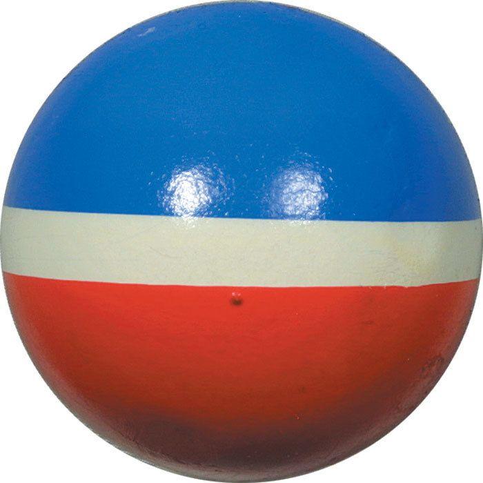 White with Red Ball Logo - Buy 3 inch Red/White/Blue Tritone Sponge Ball Online | Marchants.com
