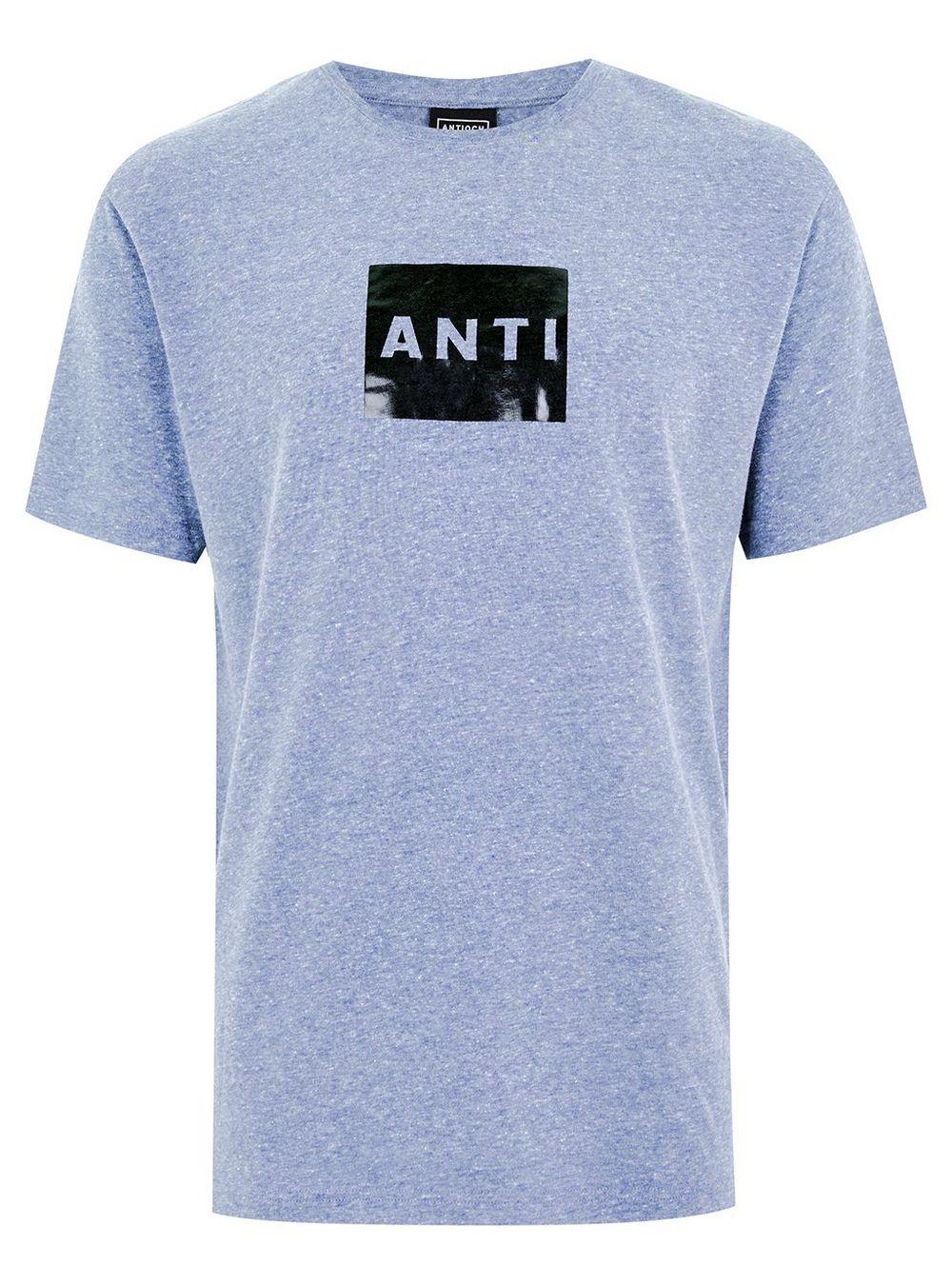 People with Blue Square Logo - ANTIOCH Blue Square Logo T-Shirt* - TOPMAN