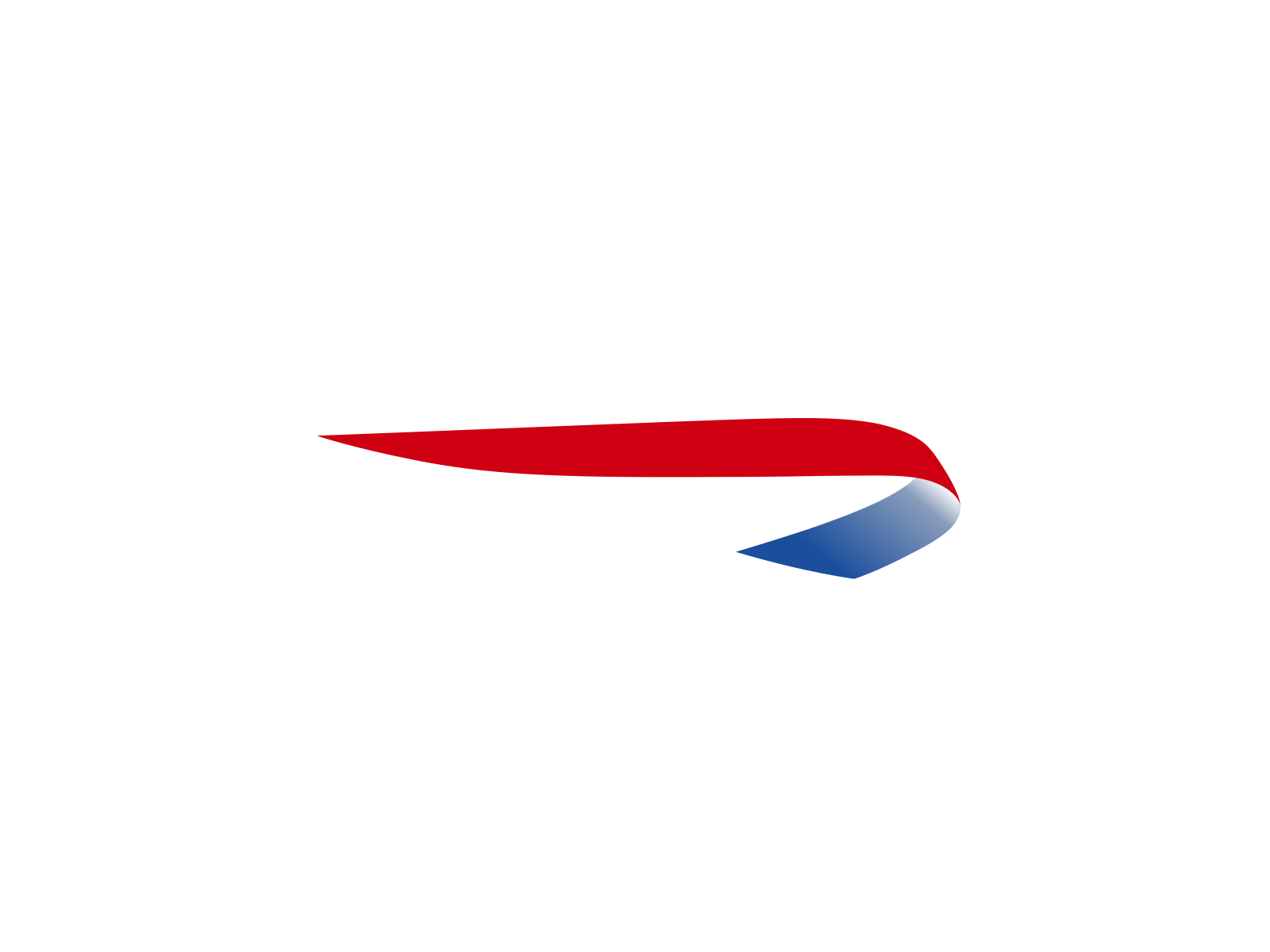 Airline with Red Swoosh Logo - Red and blue line Logos