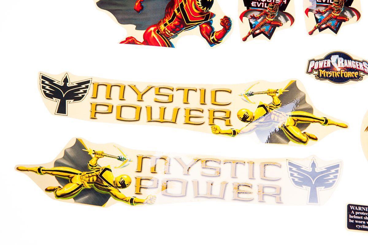 Red and Yellow P Logo - MYSTIC POWER Kids BICYCLE Bike STICKER SET medium in RED AND YELLOW New