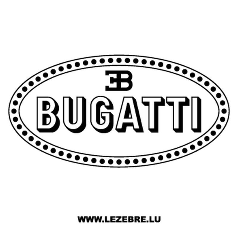 Bugatti Logo - Bugatti Logo Decal 2