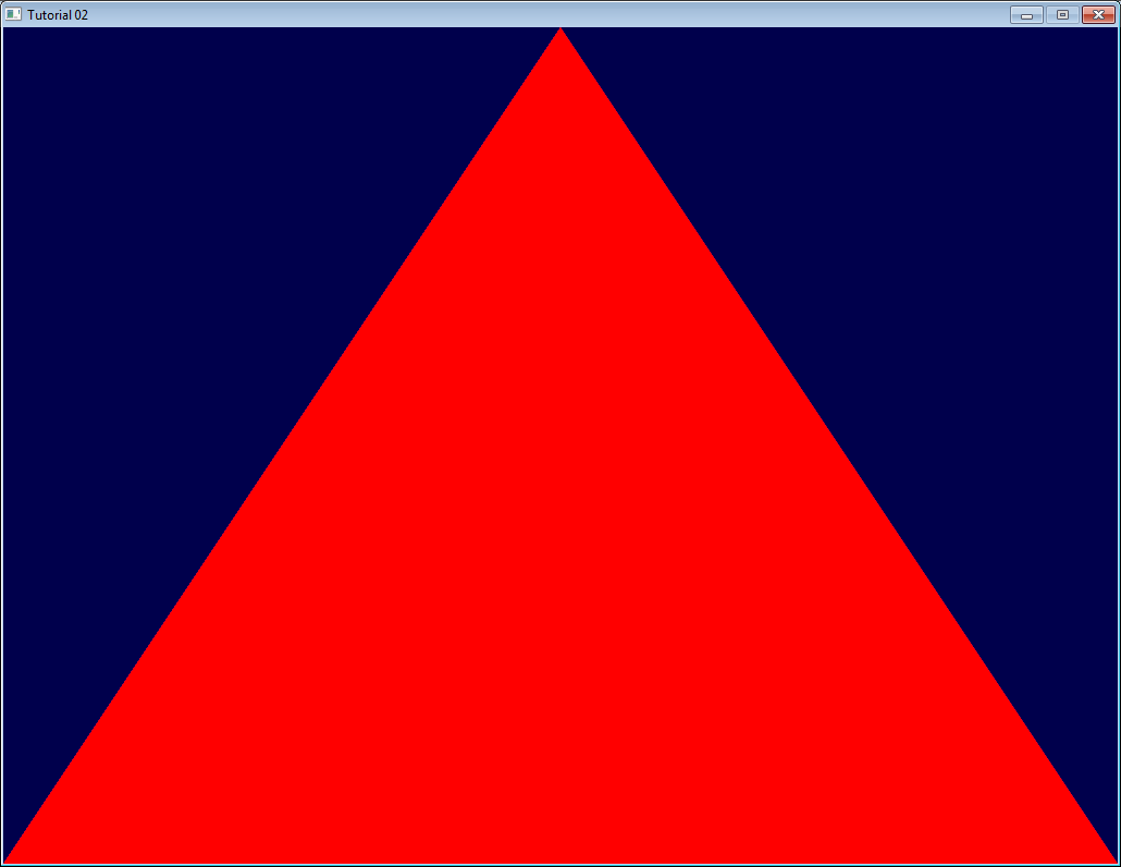 Blue with a Red Triangle Logo - Tutorial 2 : The first triangle