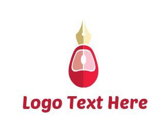 Red Calligraphy Logo - Calligraphy Logo Maker. Best Calligraphy Logos