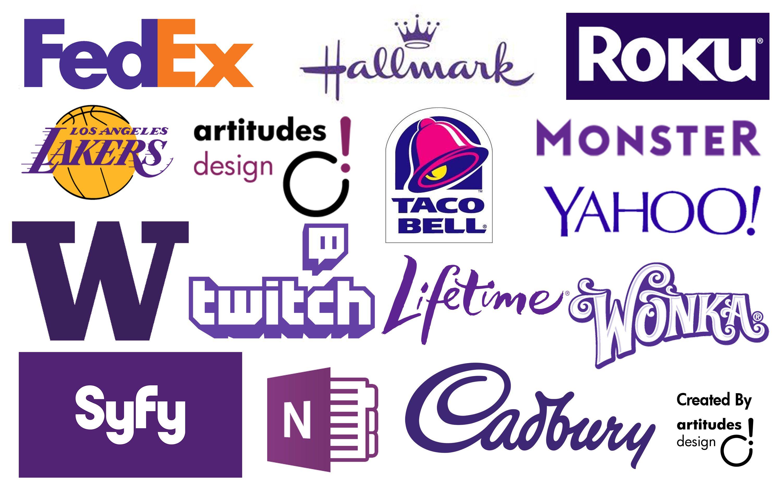 Red and Blue Logo - Purple in Marketing - Color Psychology - Artitudes Design