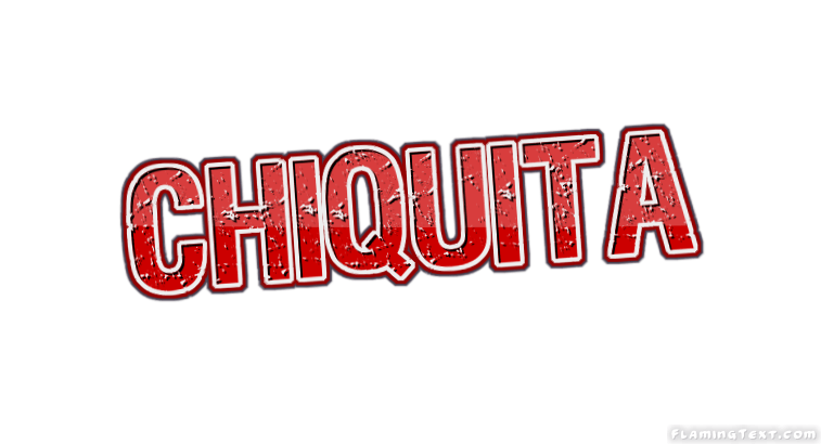 Chiquita Logo - Chiquita Logo. Free Name Design Tool from Flaming Text