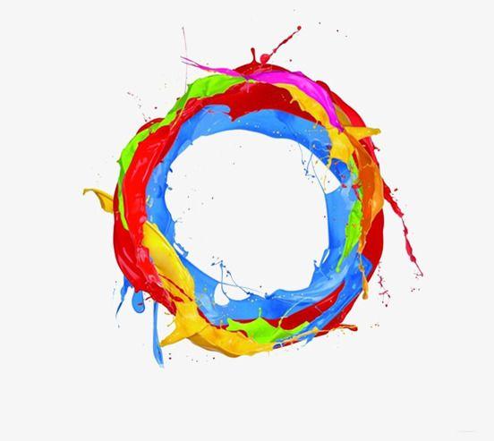 Multi Colored Circle Logo - Multicolored Ink Jet Image, Simple Decoration Picture, Creative