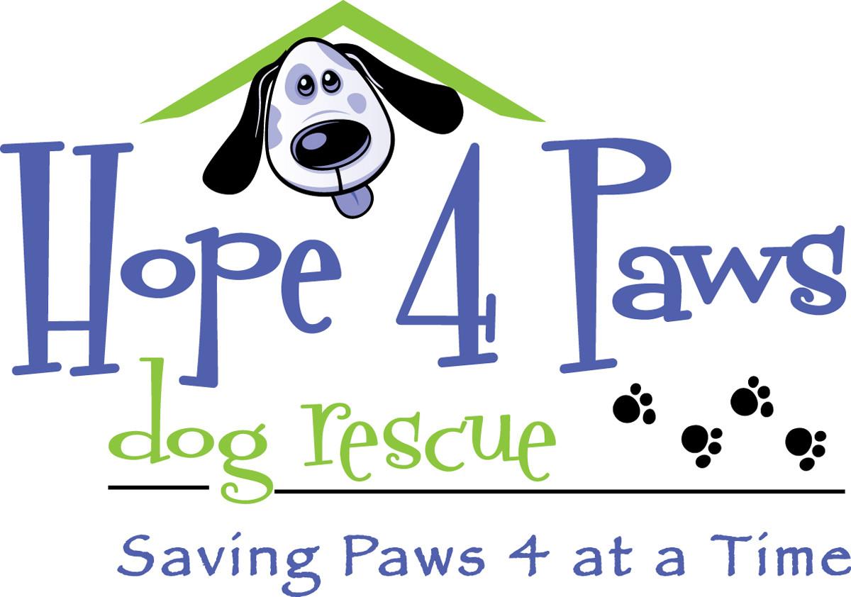 Four Paws Logo - Hope 4 Paws | Mandy Barrett Design | Charlotte, NC design agency