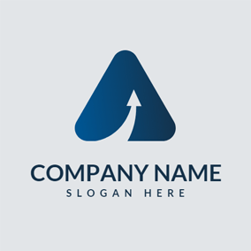 Blue Triangle Logo - Free Arrow Logo Designs | DesignEvo Logo Maker