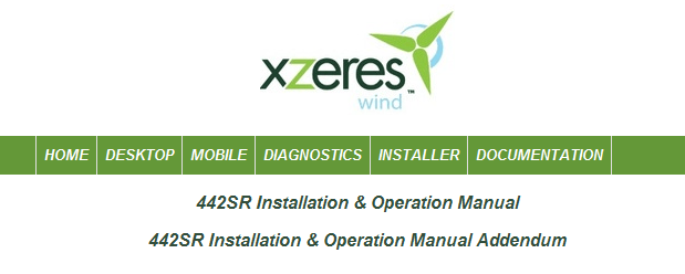 Xzeres Wind Logo - Xzeres 442S Wind Turbine Web Interface Default Credentials | The ...